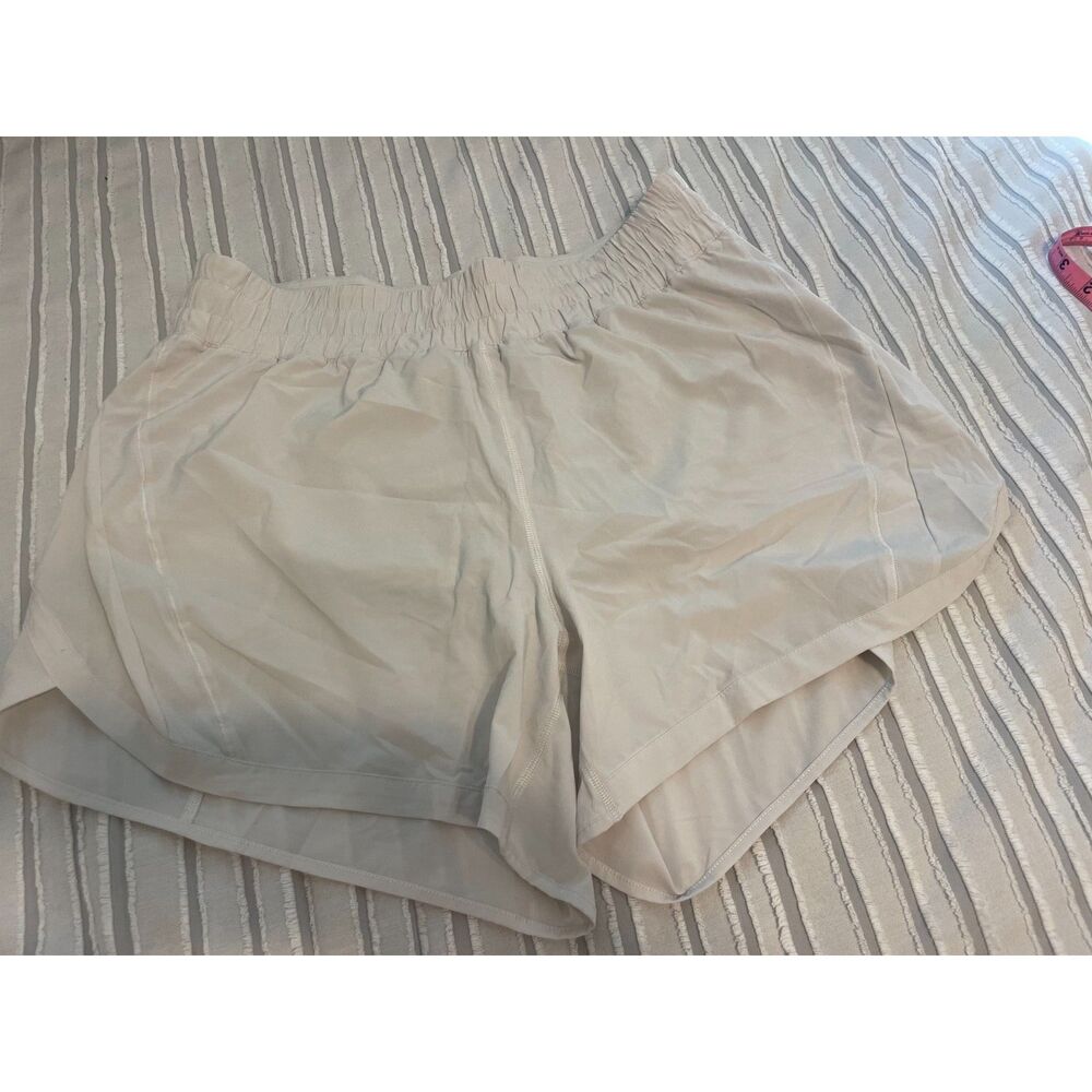 lululemon track that 5 inch short color bone size 14